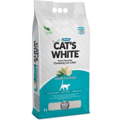 Песок кошачий с ароматом мыла марсель Cat's White  5л W225