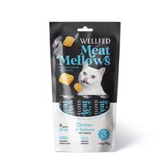 Лакомство для кошек Wellfed 30гр курица и лосось