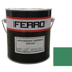 Краска антикоррозионная для металла Ferro 3:1 глянцевая зеленая 3 кг
