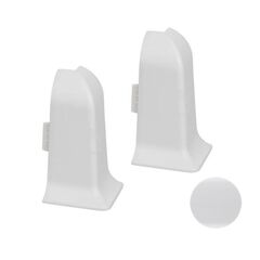 Outside corner for plinth Salag PVC Universal NG white
