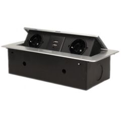 Block furniture ORNO 3х16А 2xUSB Schuko IP20 13109G