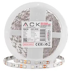 Лента LED ACK 60 RGB 5м 12V IP20