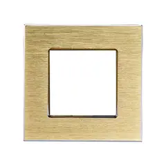ჩარჩო Deluxe Smart Home 1 ალუმინის ოქროსფერი