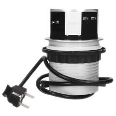 Desktop extension cord ORNO 3x1.5m 2xUSB Schuko 1342