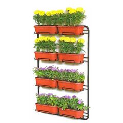 ყვავილების საკიდი Metallurgica Buzzi Splendida for Wall with self-watering box 70x15xh100 სმ