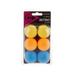 მაგიდის ჩოგბურთის ბურთები Dunlop 40+ Nitro Glow 6 BALL BOX