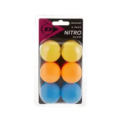 Мяч для настольного тенниса Dunlop 40+ Nitro Glow 6 BALL BOX