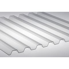 Monolithic profiled polycarbonate "Borrex" transparent 0,8х2000х1050