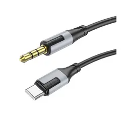 Кабель Borofone USB-C 3.5мм 1м черный