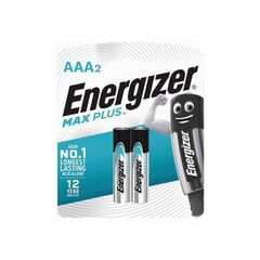 Batteries Energizer AAA 2pcs 1.5V LR03 Max Plus ALK