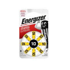 Батарейки Energizer слуховой аппарат HA10 8 шт Zinc Air