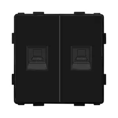 როზეტი ჩარჩოს გარეშე Socket Style 2 CAT6 RJ45 Internet შავი