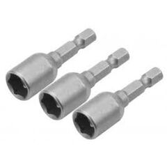 Set bits TOLSEN  3 pcs. with adapter with magnet 8 mm. Length: 48 mm.