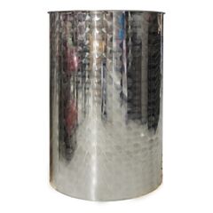 Barrel stainless steel 300 l with pneumatic cover