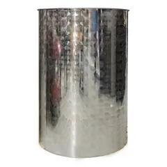 Barrel stainless steel 300 l with pneumatic cover