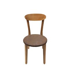 Kitchen chair "Rion" with wooden brown seat 41x41x83 cm