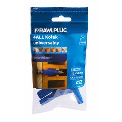 Universal dowel RawlPlug 10 x 50 mm 12 pcs R-S3-4ALL-10/12