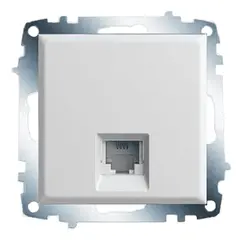 Telephone socket no frame Legrand 768129 1 sectional RJ11 white