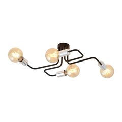 Chandelier EMIBIG VEKEN 4 metal black silver 1274/4