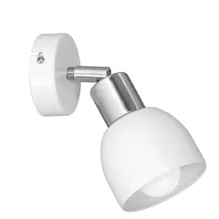 სპოტი LUMINEX 1 Fresno თეთრი ქრომი 3209 E27 1x MAX 60W