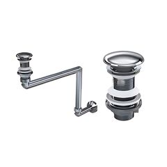 სიფონი დეკორატიული მილებით IZYAPI 22 0226 POP-UP Chrome