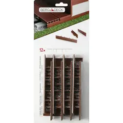 Cap for a terrace board Bergdeck BDZD04 chestnut 150x25 mm 12 pcs