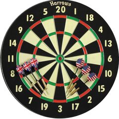 Мишень для дартса с дротиками HARROWS FAMILY DART GAME BOARD