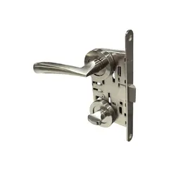 Set handle and lock Besa AGB 300005 silver