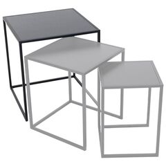 სადგამი ყვავილის ქოთნის Mega Collections Eton Sidetable Square Black W44H47