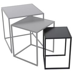 Flower pot stand Mega Collections Eton Sidetable Square Black W27H38
