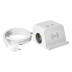 დამაგრძელებელი ORNO სამაგიდო 2 1.5მ 4 USB-А Schuko თეთრი