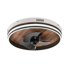 Люстра вентилятор Rabalux Faustine 30W 3000 6500K Ø470 H130мм черный белый 71016