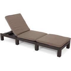 შეზლონგი მოწნილი KETER ყავისფერი 195x65x25,5