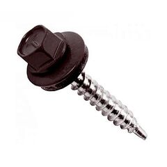 Self-tapping drill 4,8x28 wood with collar Koelner EPDM RAL 20 pcs B-OD-48028T8019