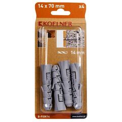 დიუბელი Koelner 4 ც B-FIXK14 14x70mm ბლისტი