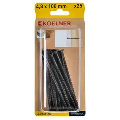 Шуруп для Г-К/Л 4,8x100 мм по дереву Koelner 25 шт B-FT48100  блист