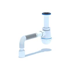 სიფონი დრეკადი მილით  ANI PLAST 1/2"40х40/50 A0115EU