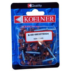 Farm self-drilling screws with EPDM washer Koelner 20 pcs 4,8x35 B-OD-48035T8004 blist