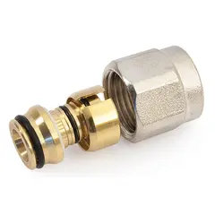 Nickel-plated nut, olive and insert for multilayer pipe General Fittings 550080N041620A 1/2"x16