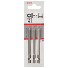 ბიტების ნაკრები Bosch 2607001535 PH2 89 მმ 3 ც