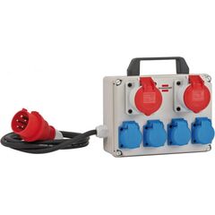 Distributor 6 Brennenstuhl 2m 5x1.5mm2 IP44 BKV2/4T