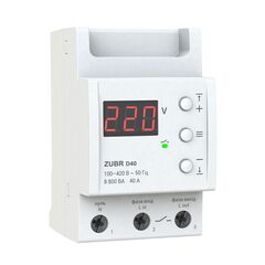 Реле ZUBR напряжения 1 фаза 3 модуля 40А 8 800VА D40
