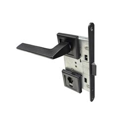 Set handle and lock BT Group FT2005 BLK 70 mm черный