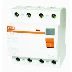 დენის დაცვის მოწყობილობა TDM 4P 63A