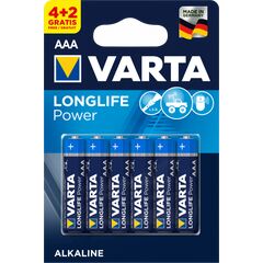 Battery Varta Longlife Power Alkaline AAA 4+2 pcs