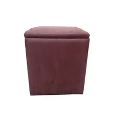 Pouffe alcantara pink 34/34/40