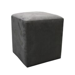 Pouf alcantara 34х40 dark grey