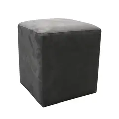 Pouf alcantara 34х40 dark grey