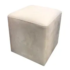 Pouf alcantara 34х40 white