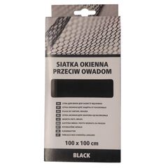 Mesh against insects Kaem 0395-111010 100х100 cm black